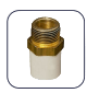Adaptador macho CPVC rosca metálica