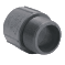 Adaptador macho PVC gris SCH 80
