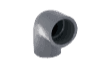 Codo 90° PVC gris SCH 80