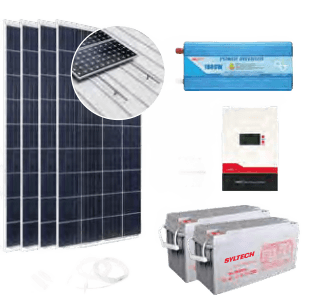 Kit Generación Fotovoltaica OFF-GRID mini