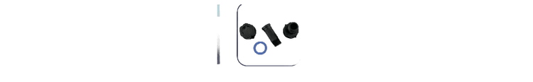 Conector de 58MM NYLON Tuerca de 3/4” y niple de 1/2”