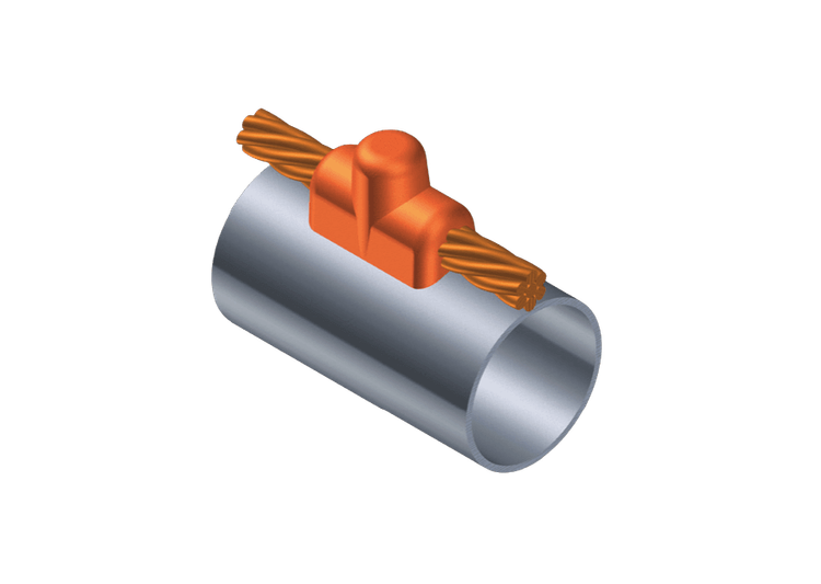 Molde CS9H - Cable Pasante Horizontal sobre Tubo Horizontal Paralelo