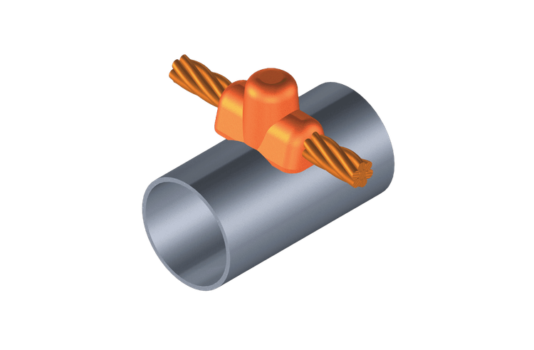 Molde CS9P - CS16 - Cable Pasante Horizontal Sobre Tubo Perpendicular