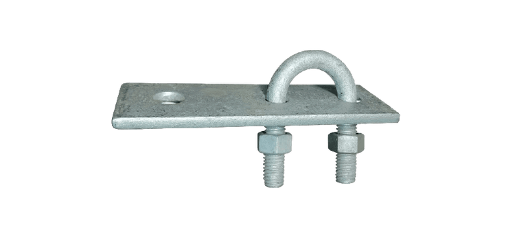 Platina grillete soporte brazo luminaria