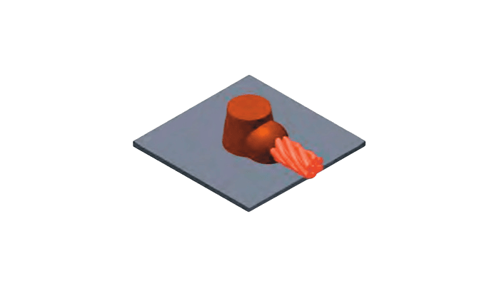 Molde CS8 - Cable Terminal a Superficie Horizontal